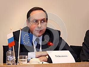 Vyacheslav NIKONOV during the european forum in Eu