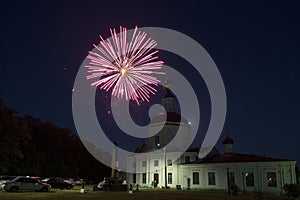 Vyazma, festive fireworks