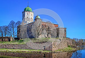 Scenic view of the Vyborg castle photo