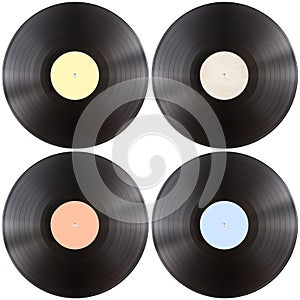 Vynil gramophone record disk set