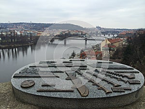 Vysehard Cemetery with amazing view of the Bridge Plan