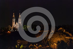 Vysehrad Castle at night, Prague