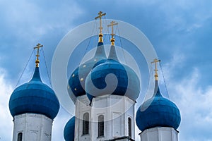 Vysotsky men monastery in Serpukhov city, Moscow, Russia photo