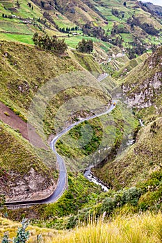 VÃÂ­a Flores, old road from Ambato to Guaranda