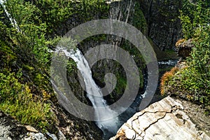 The VÃÂ¸ringfossen Waterfall
