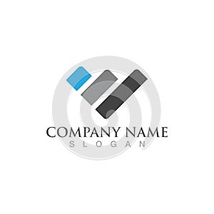 W Letter Logo Template