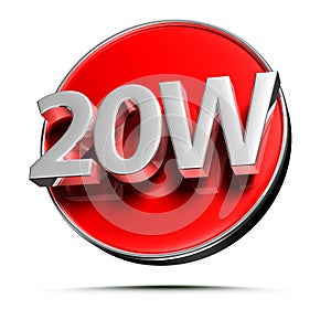 20W red circle.