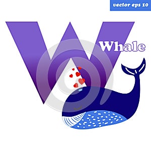 W whale letter