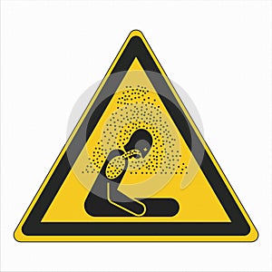 W041 Safety Sign Warning Danger Asphyxiating atmosphere