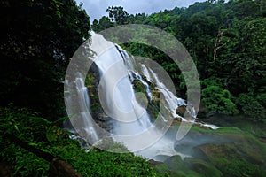 Wachira Tan Waterfall at Doi Inthanon National Park, Chiang Mai, Thailand