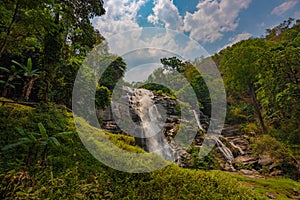 Wachirathan waterfall in Doi Inthanon National Park near Chiang Mai