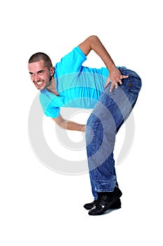 Wacky man dancer