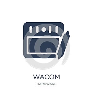 Wacom icon. Trendy flat vector Wacom icon on white background fr photo