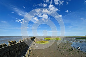 Wadden Sea in Moddergat, the Netherlands