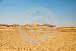 Wadi Al-Hitan Whale Valley , Western Desert, Fayoum Governorate, Egypt.