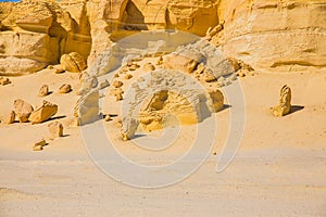 Wadi Al-Hitan Whale Valley , Western Desert, Fayoum Governorate, Egypt.