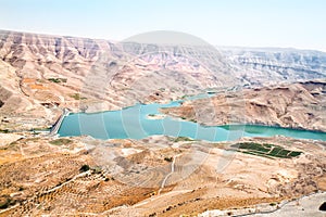 Wadi Al Mujib panoramic view