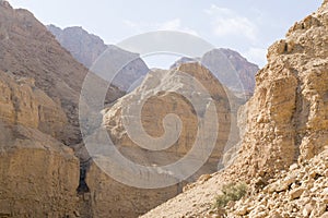 Wadi Arugot River, ein Gedi nature reserve, dead sea, Israel