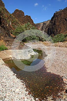 Wadi Dirhur Canyon, Socotra island, Indian ocean, Yemen