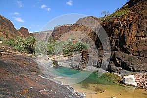 Wadi Dirhur Canyon, Socotra island, Indian ocean, Yemen