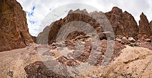 Wadi El Veshwash canyon in Sinai Peninsula