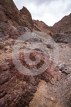 Wadi El Veshwash canyon in Sinai Peninsula