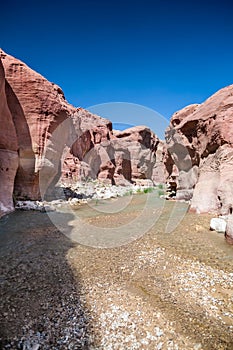 Wadi Hasa creek in Jordan