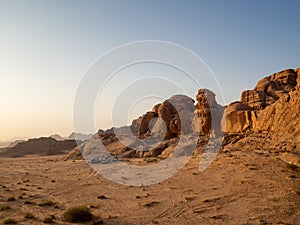 Wadi Rum desert, aka Valley of the Moon, Jordan, Middle East