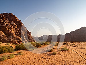 Wadi Rum desert, aka Valley of the Moon, Jordan, Middle East