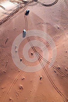 Wadi Rum desert in Jordan.