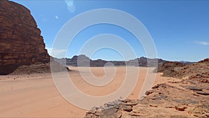 Wadi rum desert panorama