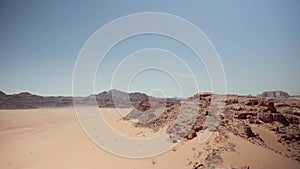 Wadi rum desert panorama