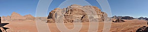 Wadi Rum desert panorama
