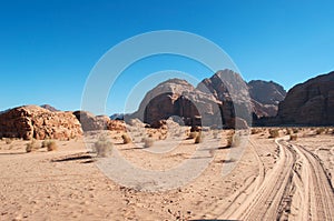 Wadi Rum, dirt road, Jordan, Middle East, desert, landscape, nature, climate change