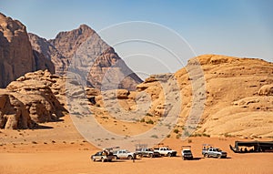 Wadi Rum Jeeps and Landscape