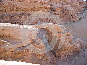 Wadi Rum rock formations