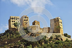 Wadi Sara in mountains, Yemen