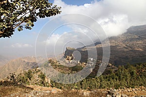 Wadi Sara in mountains, Yemen