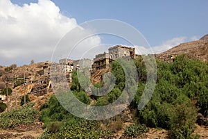 Wadi Sara in mountains, Yemen