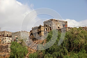 Wadi Sara in mountains, Yemen