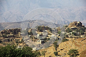 Wadi Sara in mountains, Yemen