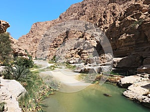 Beautiful nature in Wadi Shab,Oman photo