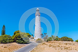 Wadjemup lighthouse in center of Rottnest island in Australia