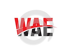 WAE Letter Initial Logo Design Vector Illustration photo