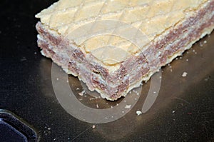 A wafer extreme close view