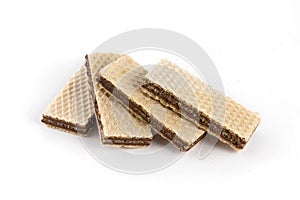 Wafers with chocolate