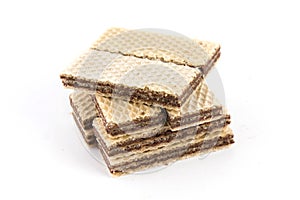 Wafers with chocolate