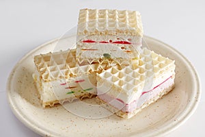 Wafers with marshmallow