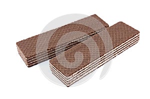 Wafers stick isolated on white background