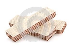 Wafers stick on white